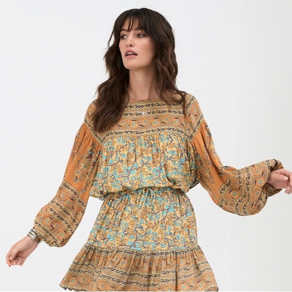 Spell Tops - Spell & The Gypsy Collective Delirium Blouse Gold Sz S